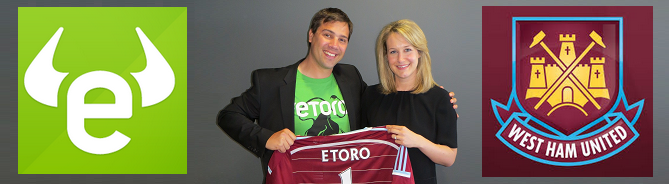 Le broker eToro partenaire du West Ham United (football anglais) — Forex